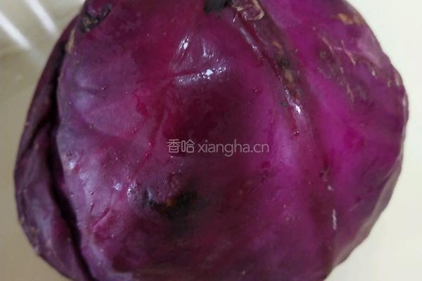 炒紫甘蓝的做法图解1