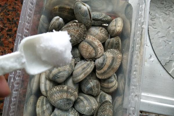 金针菇花甲粉丝煲的做法图解2
