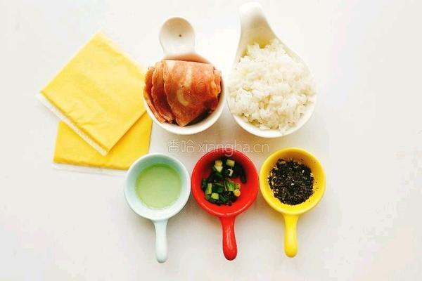 培根芝士饭团的做法图解1