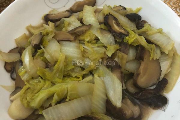 花菇炒白菜的做法图解6