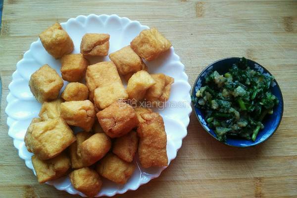 豆泡塞肉的做法图解1