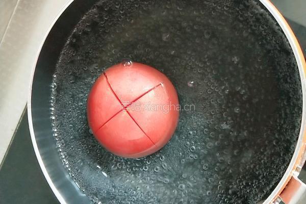番茄肉沫茭白的做法图解3