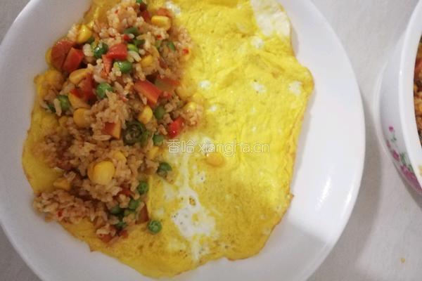 蛋包饭的做法图解10