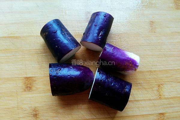 蒸开花茄子的做法图解2