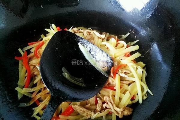 土豆炒肉丝的做法图解8