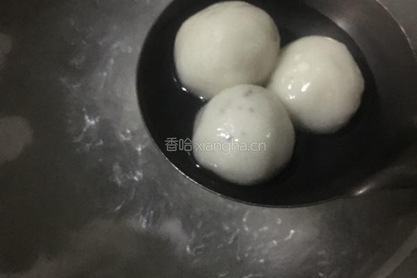 黑芝麻花生元宵的做法图解16