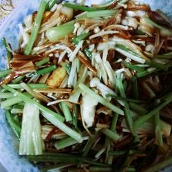 芹菜炒金针菇的做法[图]