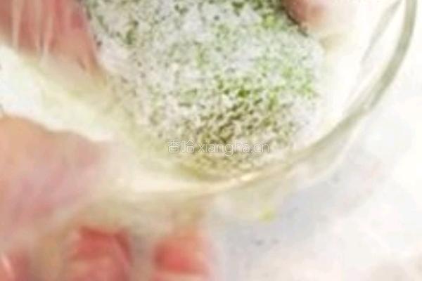 青汁糯米粿的做法图解11