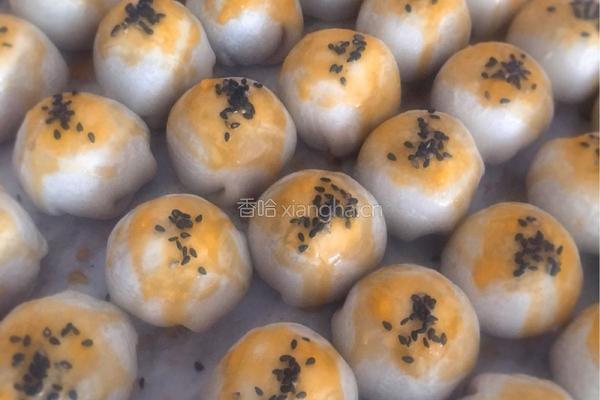 迷你蛋黄酥的做法图解3