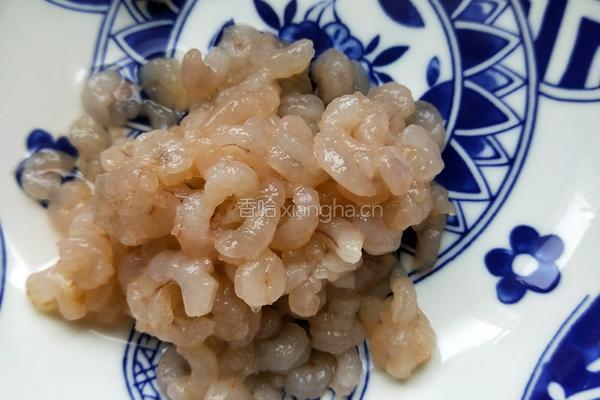 虾仁肉末蒸豆腐的做法图解2