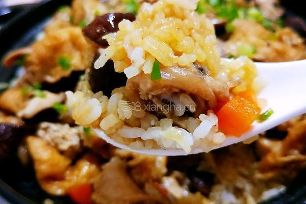 香菇鸡肉煲仔饭的做法图解19