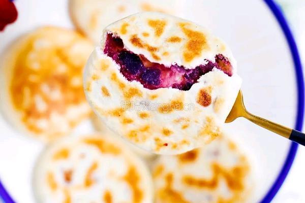 蜂蜜奶香紫薯饼的做法图解5