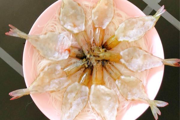 蒜香开背虾的做法图解2