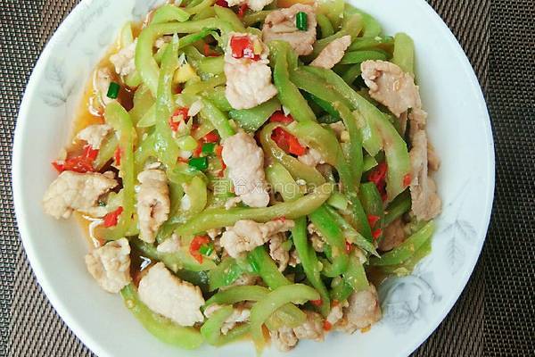 老鼠瓜炒肉的做法图解10