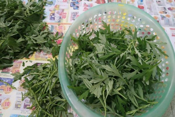客家蒸艾草丸子的做法图解1