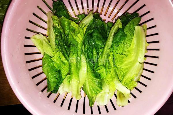 家常蚝油生菜的做法图解1