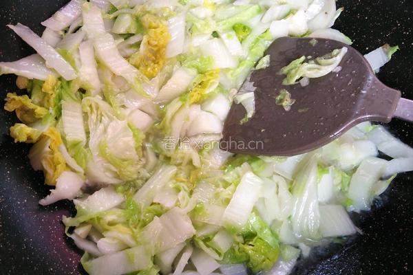香葱炒白菜的做法图解4