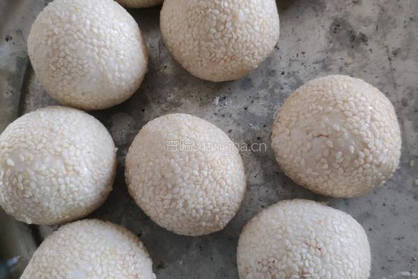 桂花豆沙芝麻球制作程序的做法图解5