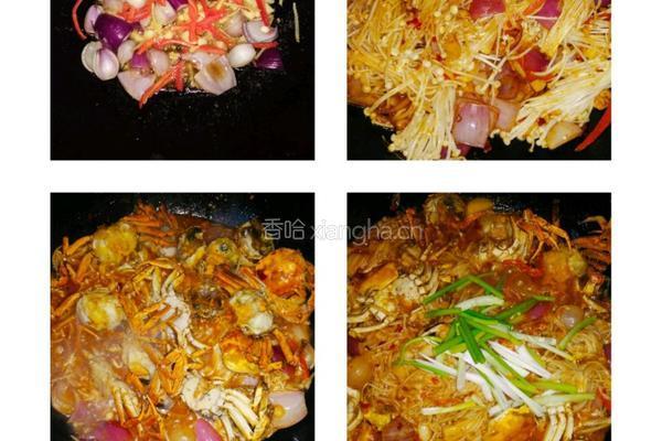 邂（河蟹）逅金针菇的做法图解2