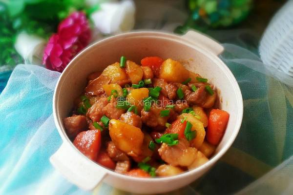 胡萝卜土豆烧肉的做法图解8