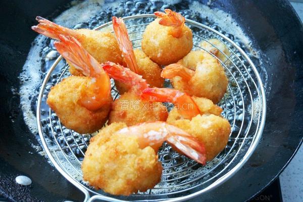 鲜虾土豆球的做法图解15