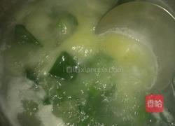 蚕菜皮蛋汤的做法图解4