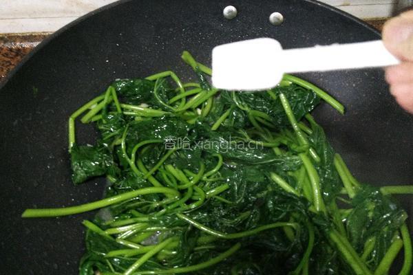 蒜蓉地瓜叶的做法图解8