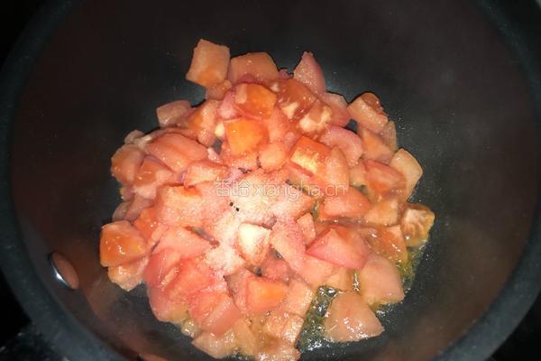 【简餐】番茄手擀面的做法图解3