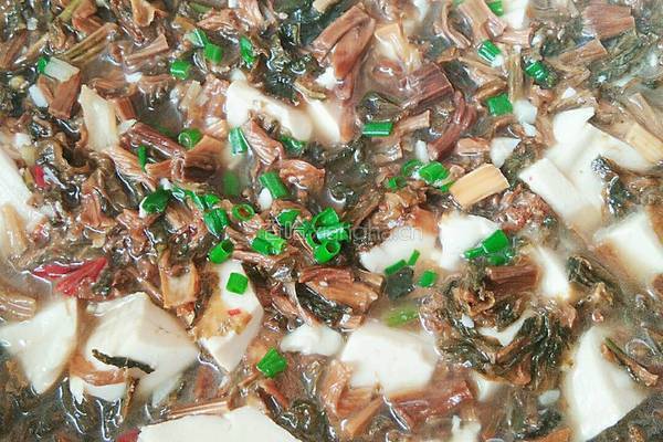 干白菜腌菜煮豆腐的做法图解9