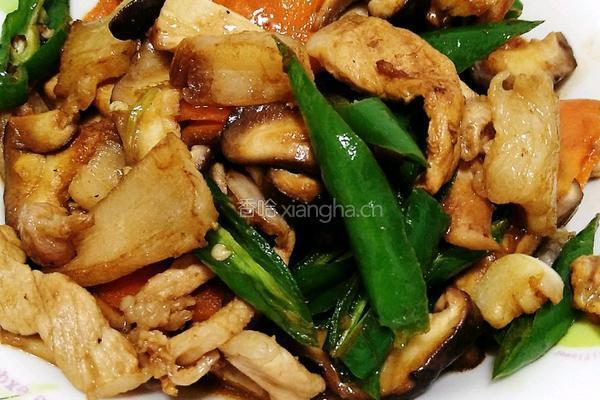 香菇炒肉片