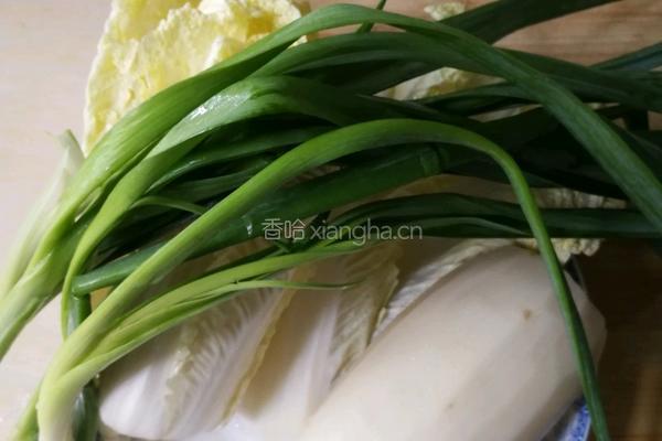 白菜藕水饺的做法图解1