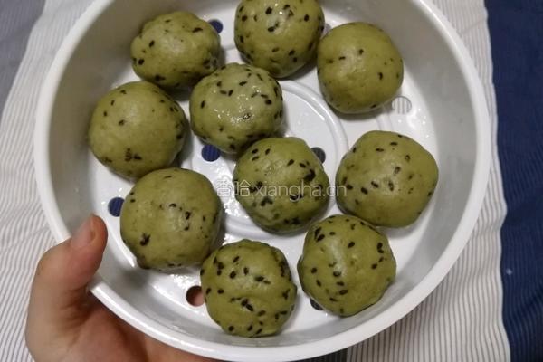 抹茶杂粮包的做法图解4