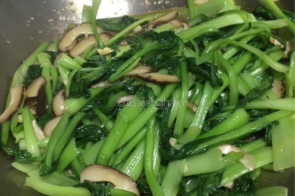 香菇油菜的做法图解8