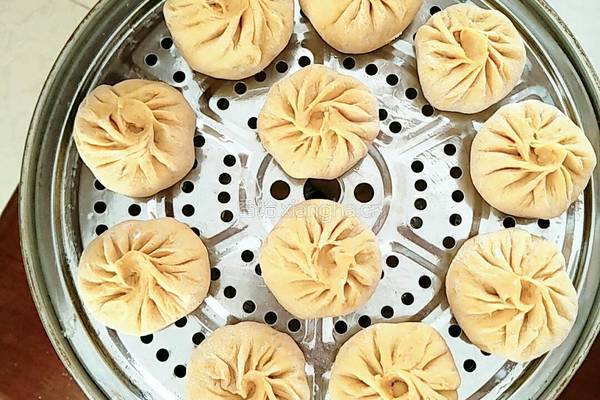 营养美味的燕麦南瓜豆角肉包子的做法图解7