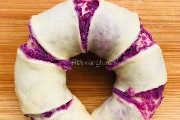 红豆紫薯面包的做法图解9