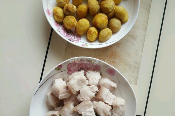板栗红烧肉的做法图解4