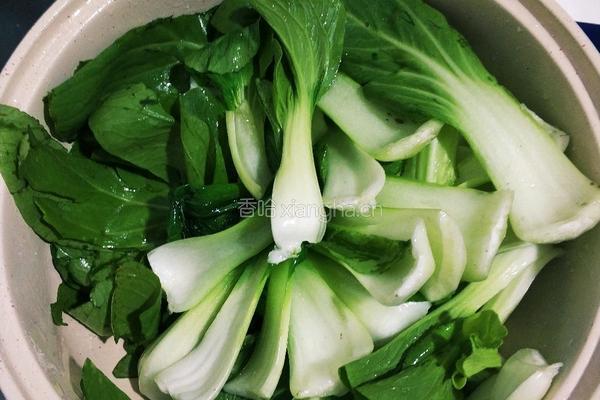 清炒时蔬之上海青的做法图解4