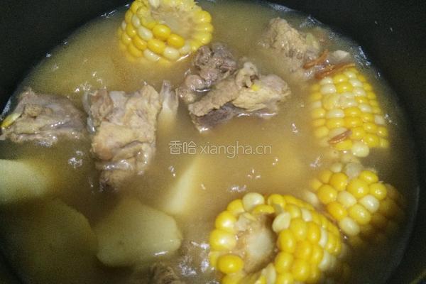虫草花玉米山药骨头汤的做法图解12