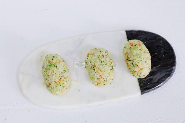 西兰花芝麻饭团的做法图解14