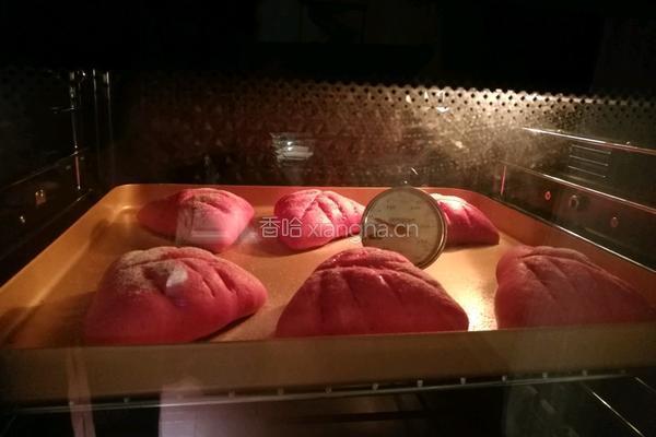 豆沙麻薯火龙果面包的做法图解16