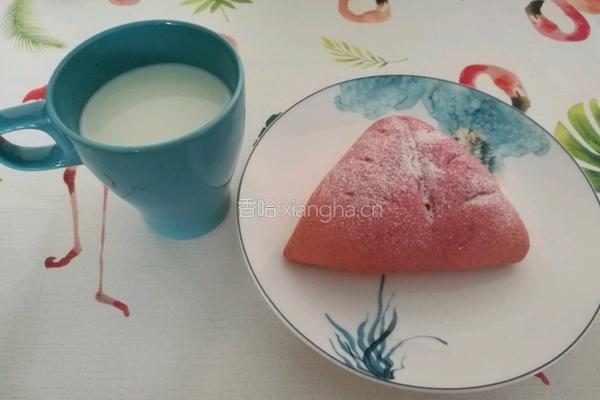 豆沙麻薯火龙果面包的做法图解18