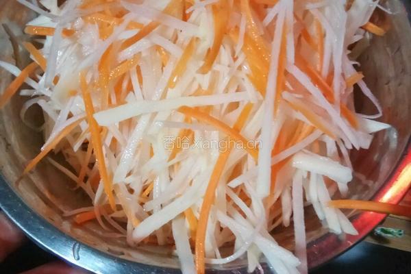 醋溜土豆萝卜丝的做法图解6