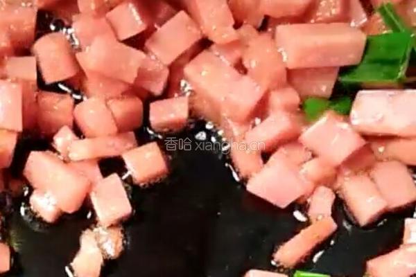 鸡蛋炒火腿的做法图解7