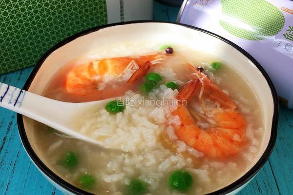 鲜虾豌豆砂锅粥的做法图解11