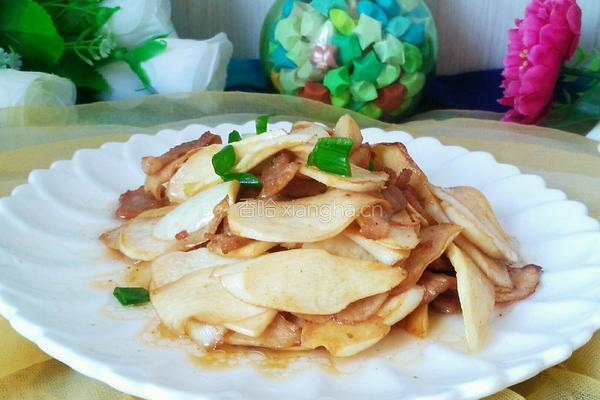 茭白炒肉的做法图解8