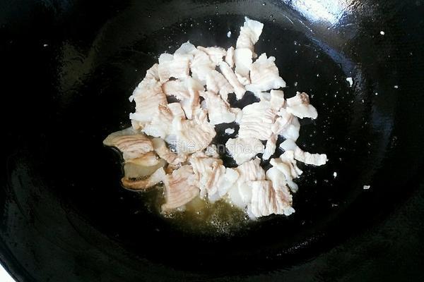 茭白炒肉的做法图解4