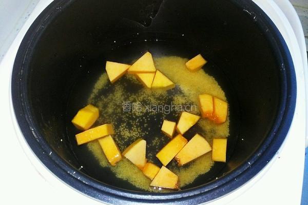 南瓜小米粥的做法图解3