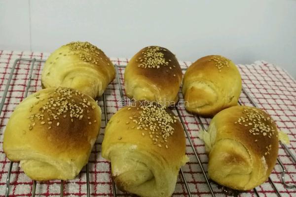 蜂蜜芝麻小面包的做法图解17