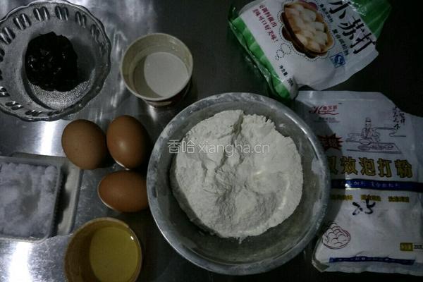 枣蓉蛋糕的做法图解1