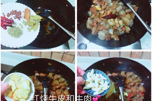 红烧牛皮的做法图解5
